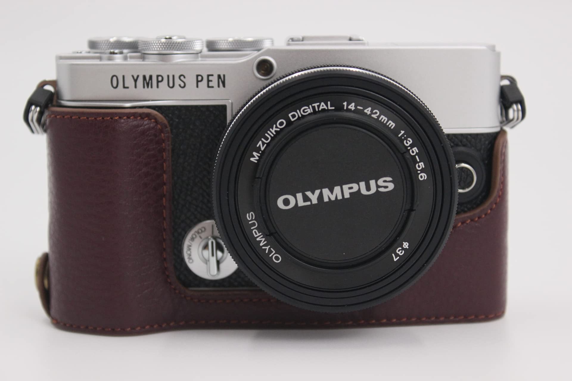 Amazon | BolinUS E-P7ケース ハンドメイド 本革 ハーフカメラケース